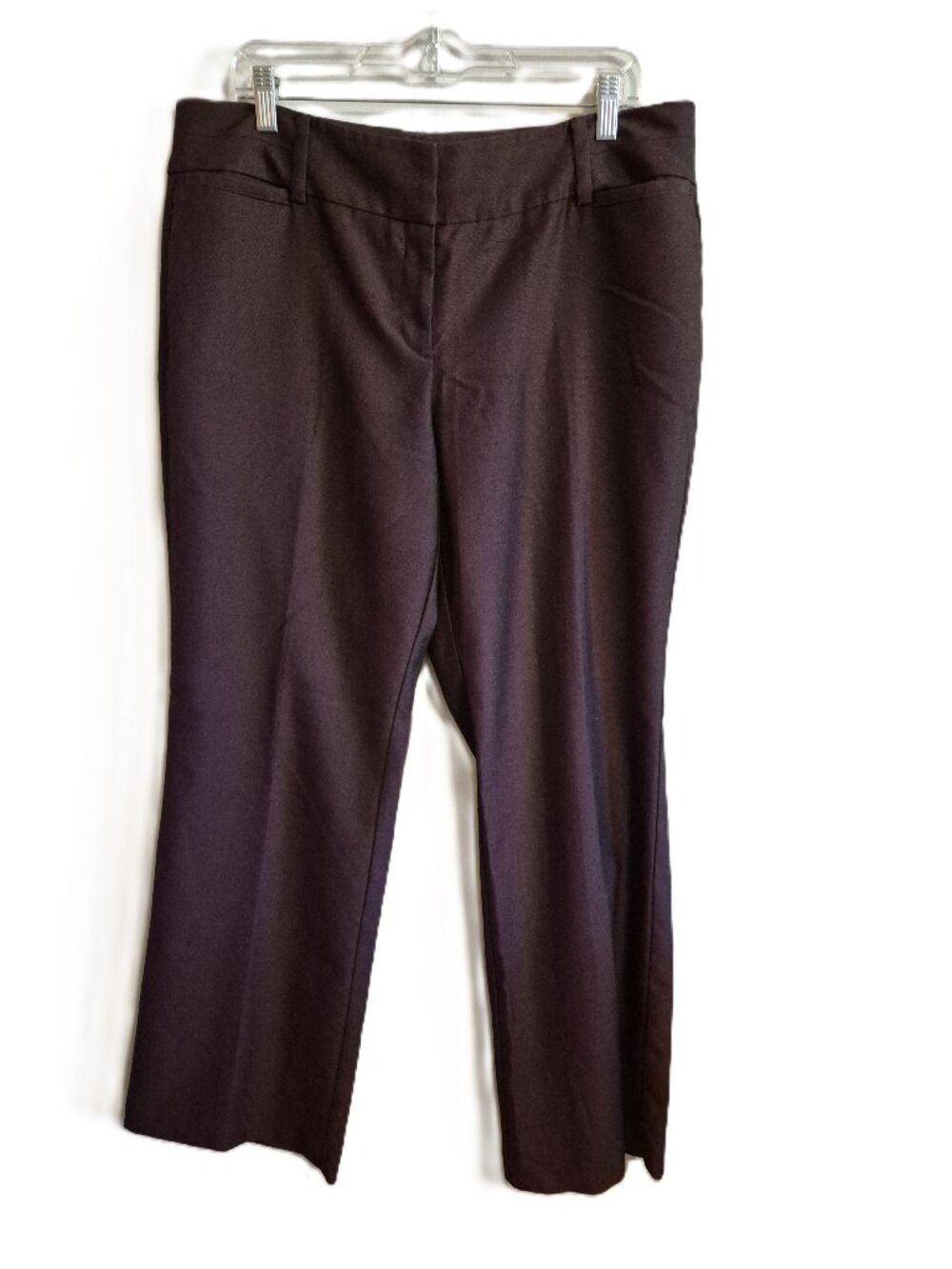 7th Avenue Design Studio New York Plum Boot Cut Dress Pant Size 14